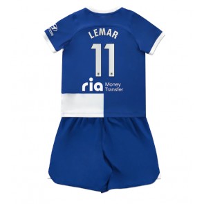 Atletico Madrid Thomas Lemar #11 Replika Babytøj Udebanesæt Børn 2023-24 Kortærmet (+ Korte bukser)